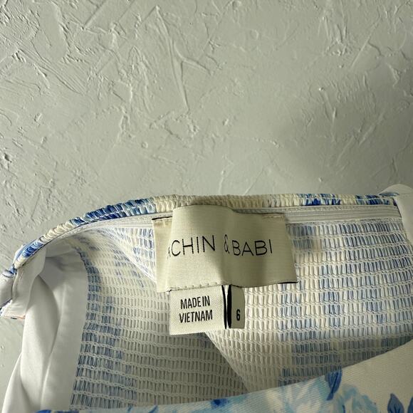 Sachin Babi Women's Blaine Dress 6 Floral Polyester Summer Party square neck Vv5 - Picture 8 of 8